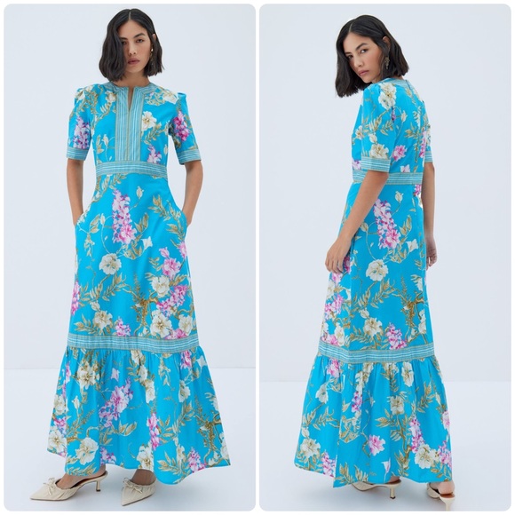 Raishma Studio Darcie Blue Dress - Picture 1 of 9
